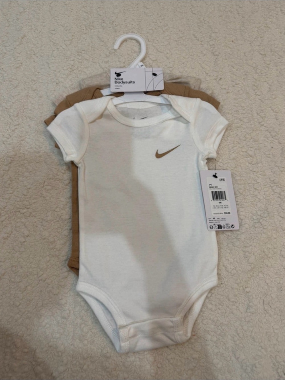 Nike Short-Sleeve Baby One-Piece Bodysuits